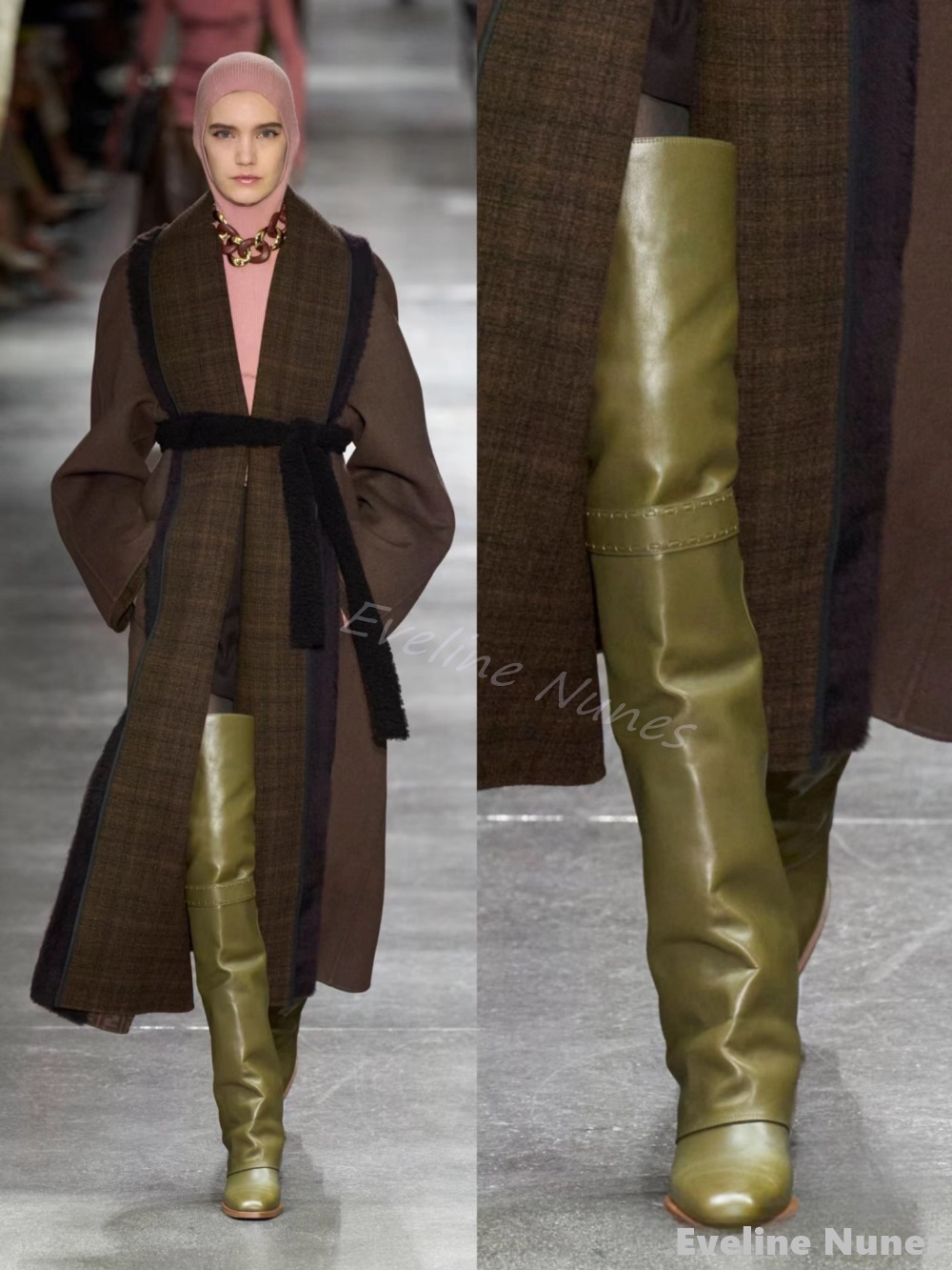 Women'S Fashion Winter 2025 - Overknee laarzen met rechte zoom Damesmode