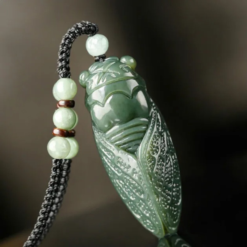 Women Fashion Jewellery - Natuurlijke Tian Cicade Hanger Kralen Ketting