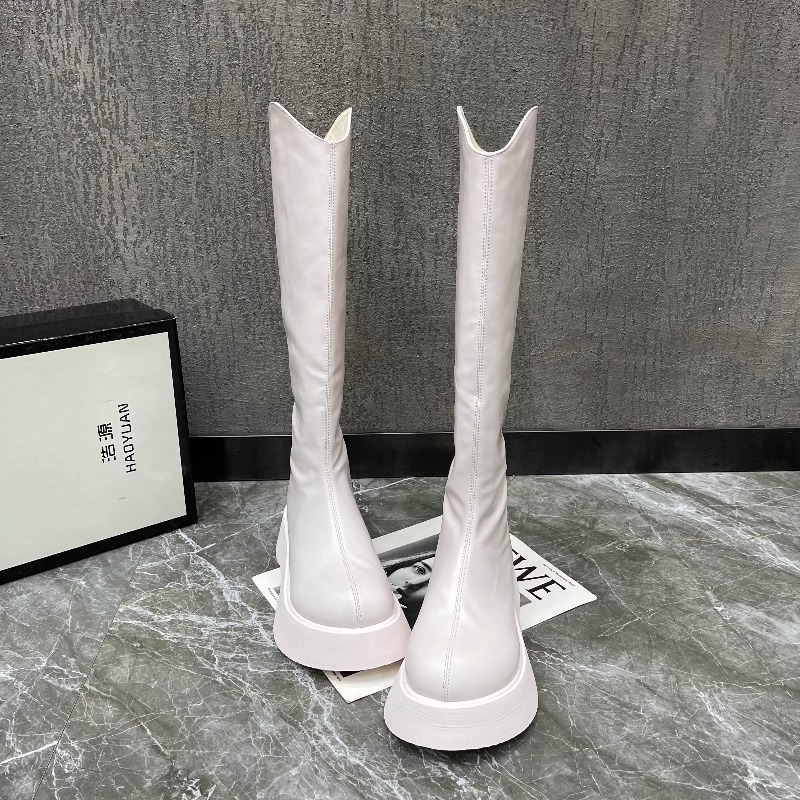 Women'S Fashion Winter 2025 - Nieuwe eenvoudige effen kleur platform antislip