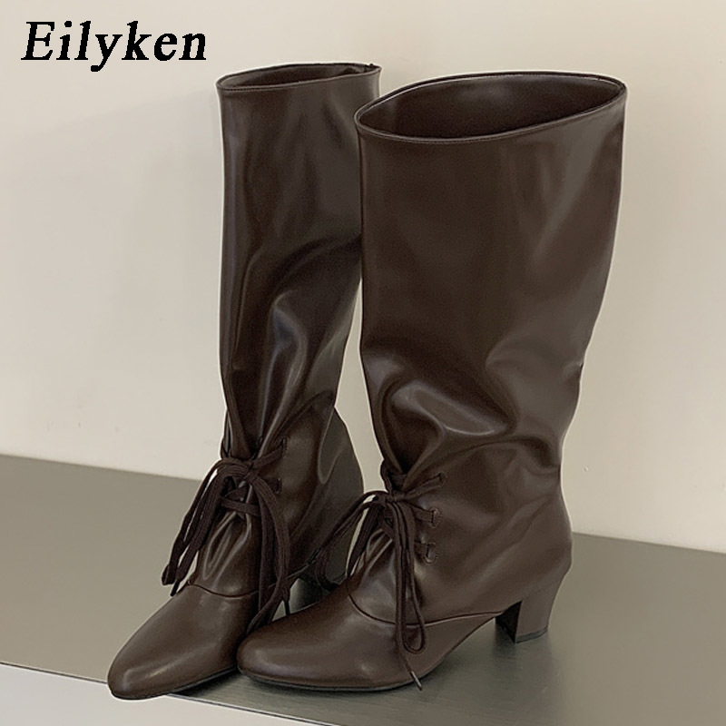 Winter Fashion Women Boots - Eilyken Wintermode Veterschoenen Dames Kniehoge Moderne