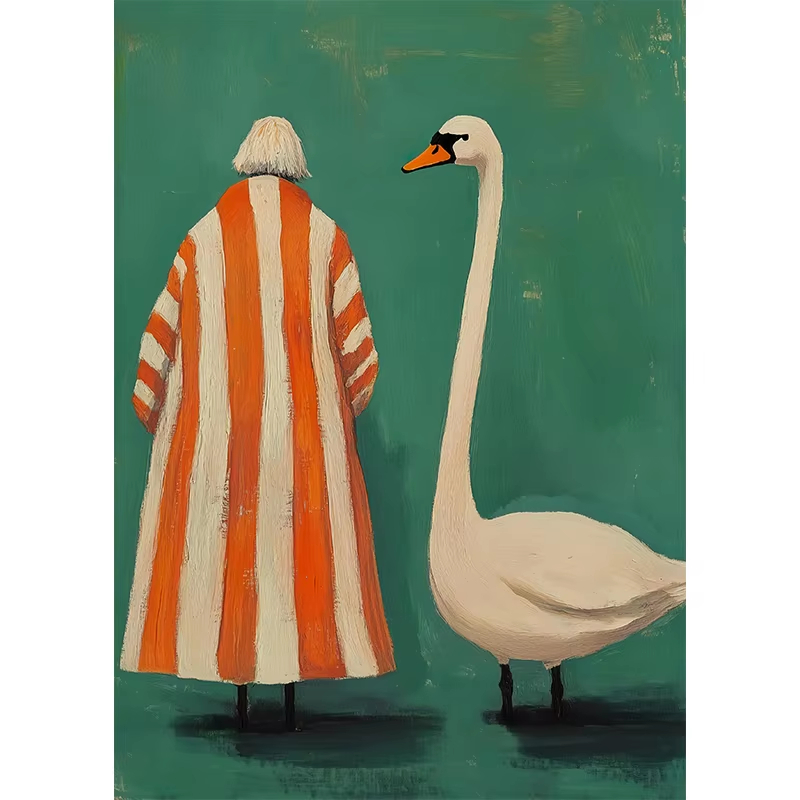 Women'S Fashion Of The 60S - Olieverfschilderij Retro Abstract jaren '60 Mode
