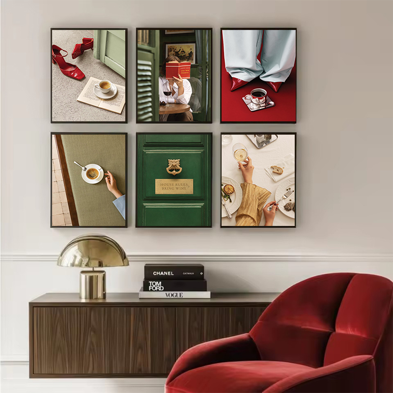 Women'S Fashion Magazine - Mode Vrouwen Afternoon Tea Koffie Poster