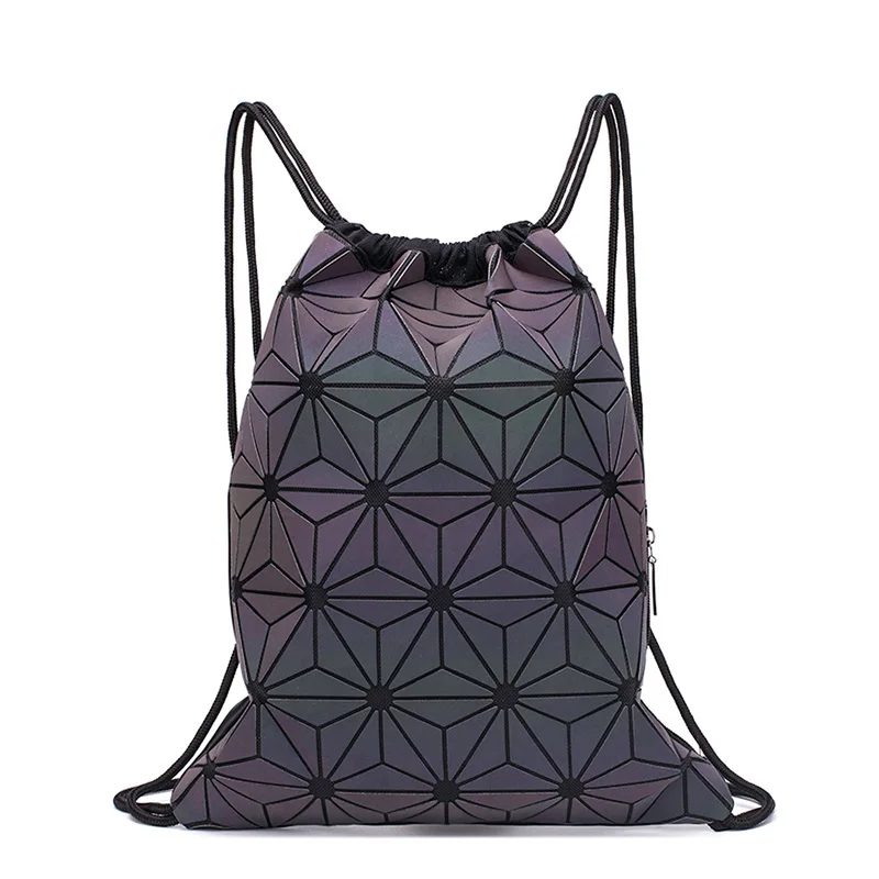 Women'S Fashion Backpack - Nieuwe damesrugzakken met trekkoord Holografische rugzak