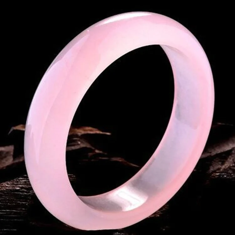 Women Fashion Jewellery - Echte Natuurlijke Roze Jade Bangle Armband