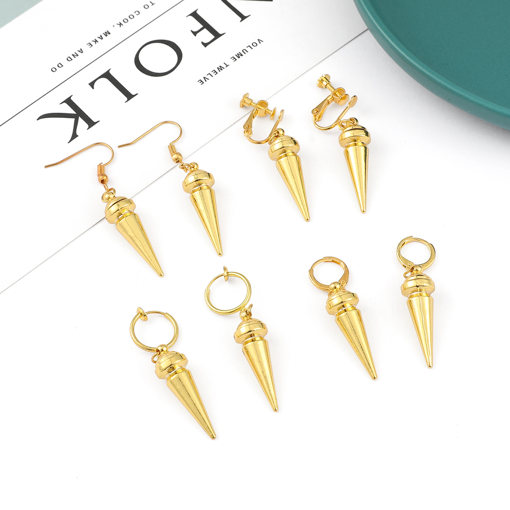 Women Fashion Jewellery - Mode Anime Gouden Kleur Priem Minimalistische