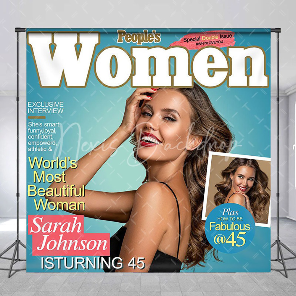 Women'S Fashion Magazine - Gepersonaliseerde Peoples Women Magazine Style fotoachtergrond,