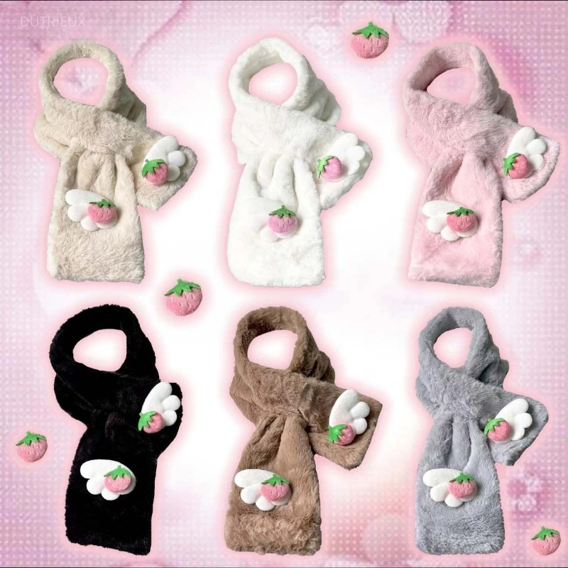 Women'S Y2K Fashion Aesthetic - 2026 Japanse Cross Girl Lange Sjaals