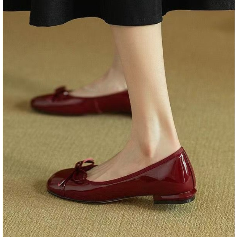 Women'S Fashion Loafers - Vrouwen Retro Zachte Strik Platte Schoenen