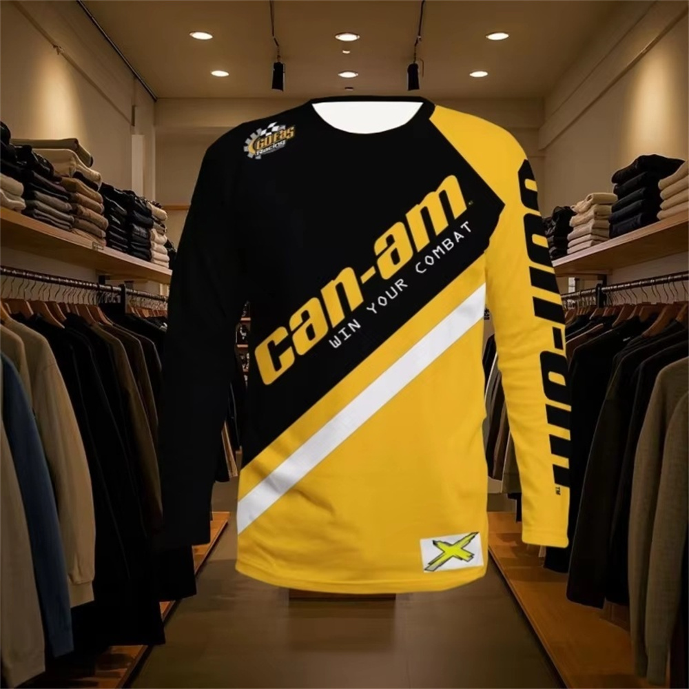 Women Fashion Outfits - Motorcycle Racing T-shirt met lange mouwen