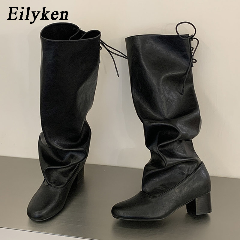 Winter Fashion Women Boots - Eilyken 2027 Nieuwe Wintermode Veterschoenen Ronde