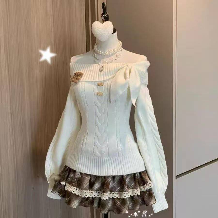 Kawaii Japanse stijl 2-delige  - Women'S Fashion Knitwear recensie en prijs