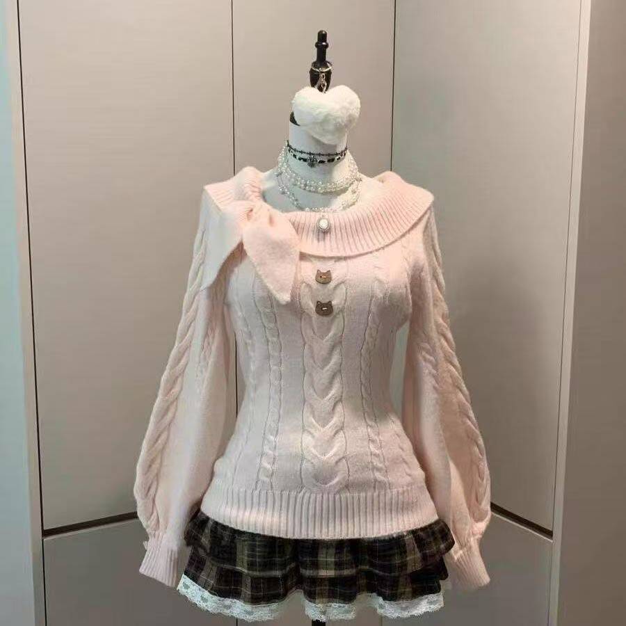 Kawaii Japanse stijl 2-delige  - Women'S Fashion Knitwear recensie en prijs
