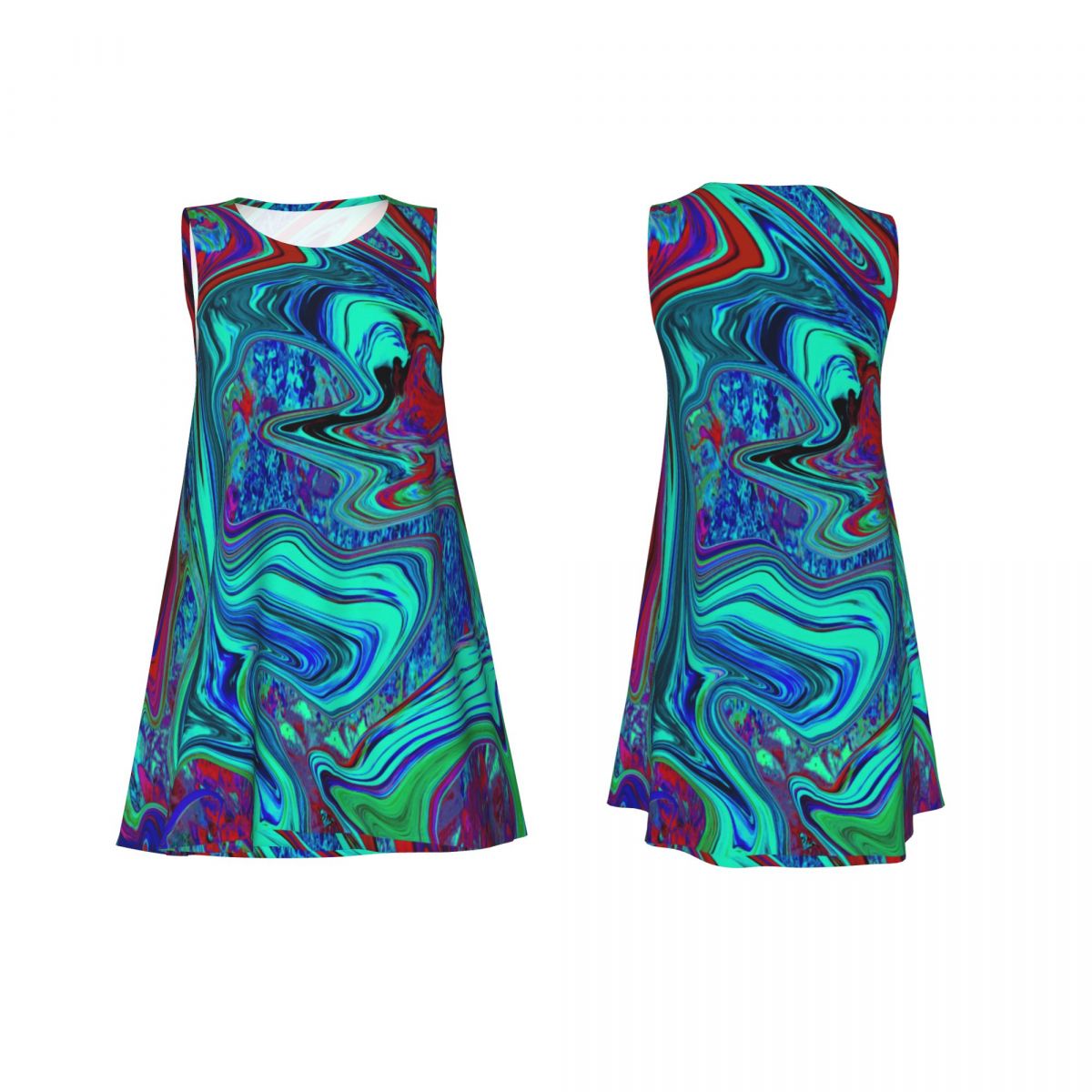 Retro 60s Ar Jurk Groovy Abstr - Women'S Fashion Of The 60S recensie en prijs