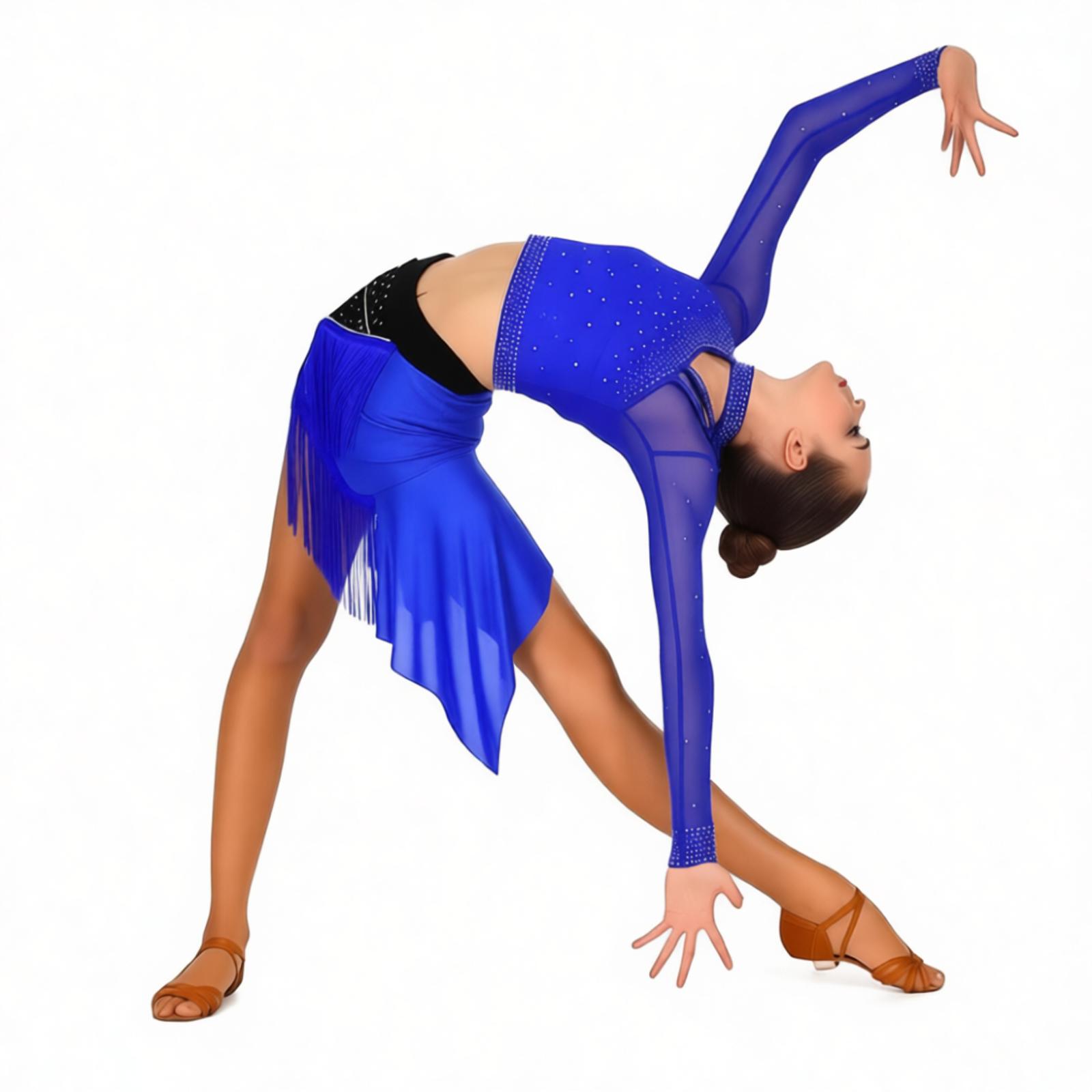 Vrouwen Latin Tango Ballet Dan - Asymmetric Top Women recensie en prijs