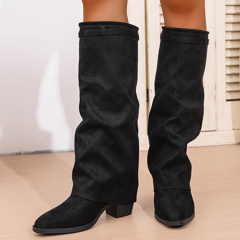 Mode Slip Op Hoge Hakken Knie  - Winter Fashion Women Boots recensie en prijs