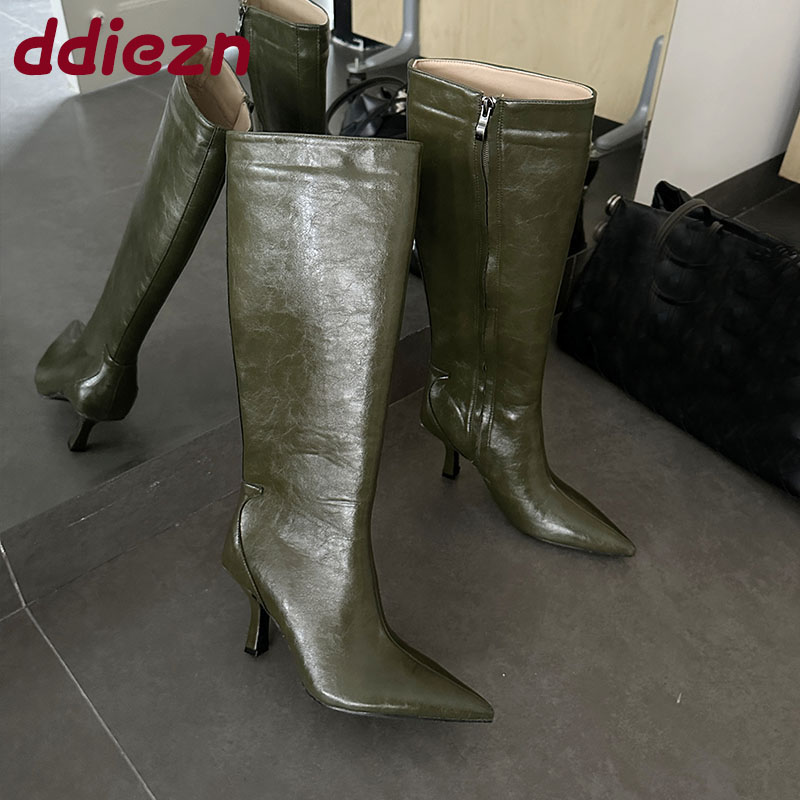 Mode Puntschoen Dames Knie Hog - Winter Fashion Women Boots recensie en prijs