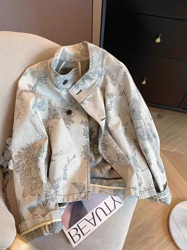 Vrouwen lichtgrijs print denim - Women'S Fashion In The 90S recensie en prijs