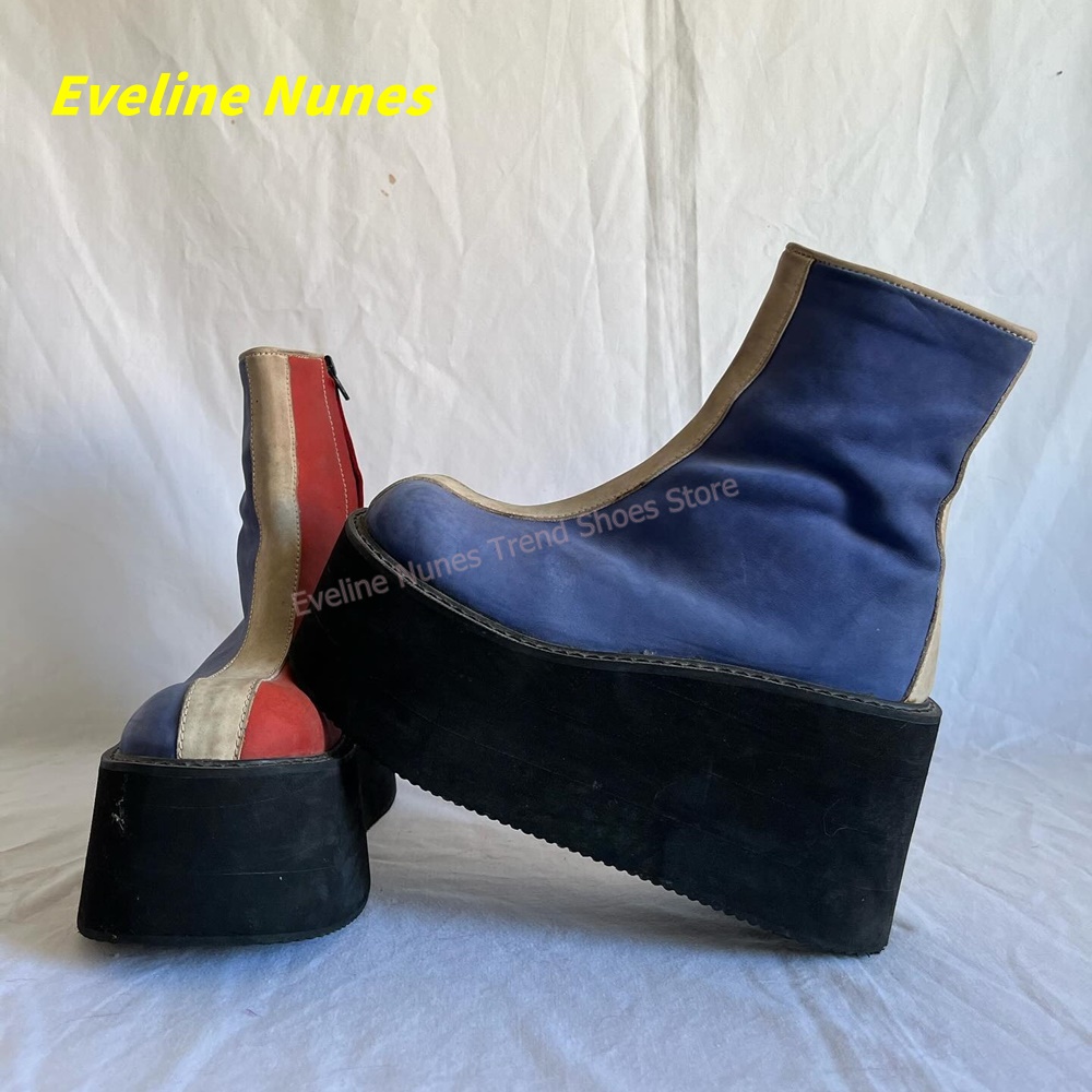 Y2K Rood Blauw Platform Enkell - Women'S Fashion Trends Spring 2026 recensie en prijs