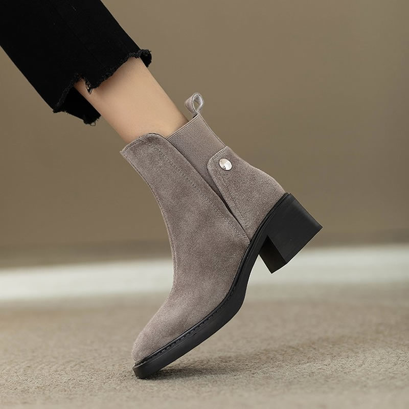 Suède Vrouwen Dikke Enkellaars - Women'S Fashion Trends Autumn 2025 recensie en prijs