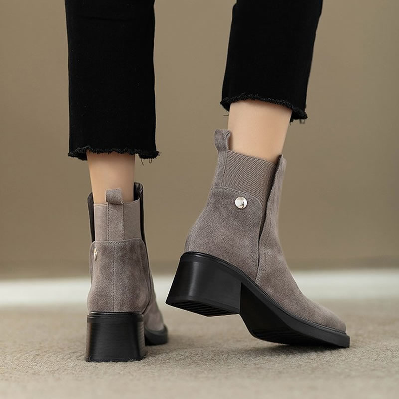 Suède Vrouwen Dikke Enkellaars - Women'S Fashion Trends Autumn 2025 recensie en prijs