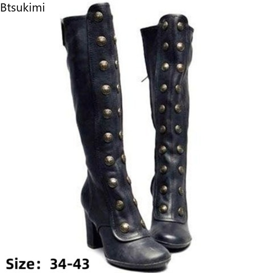 Retro zwarte mode-nitte decorl - Winter Fashion Women Boots recensie en prijs