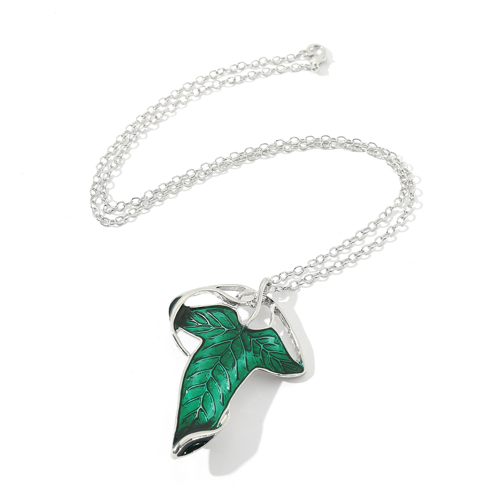 Vintage groene blad hanger ket - Women Fashion Jewellery recensie en prijs