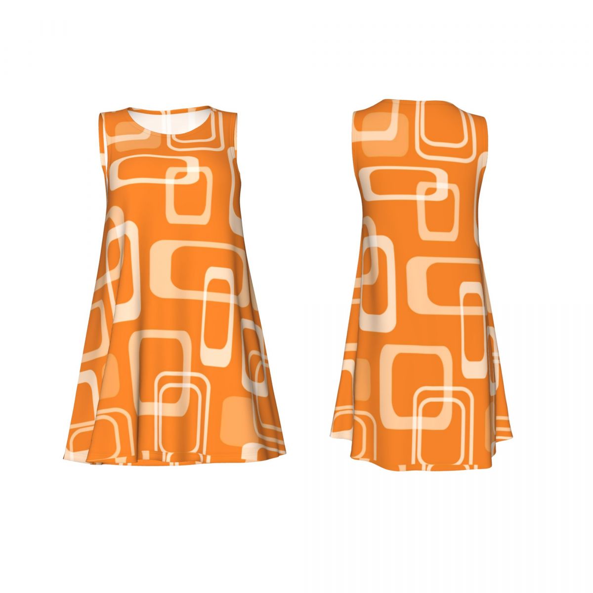 Oranje retro-modjurk, jaren 60 - Women'S Fashion Of The 60S recensie en prijs