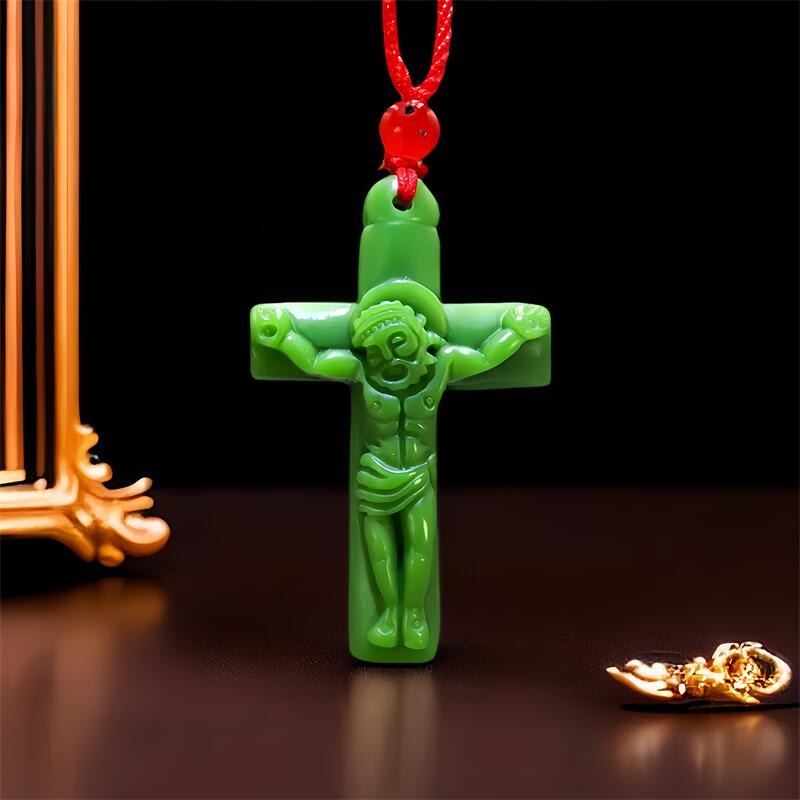 Groene Echte Jade Kruis Hanger - Women Fashion Jewellery recensie en prijs