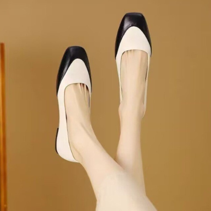 Kleurblok Plus Size Enkele Sch - Women'S Fashion Loafers recensie en prijs