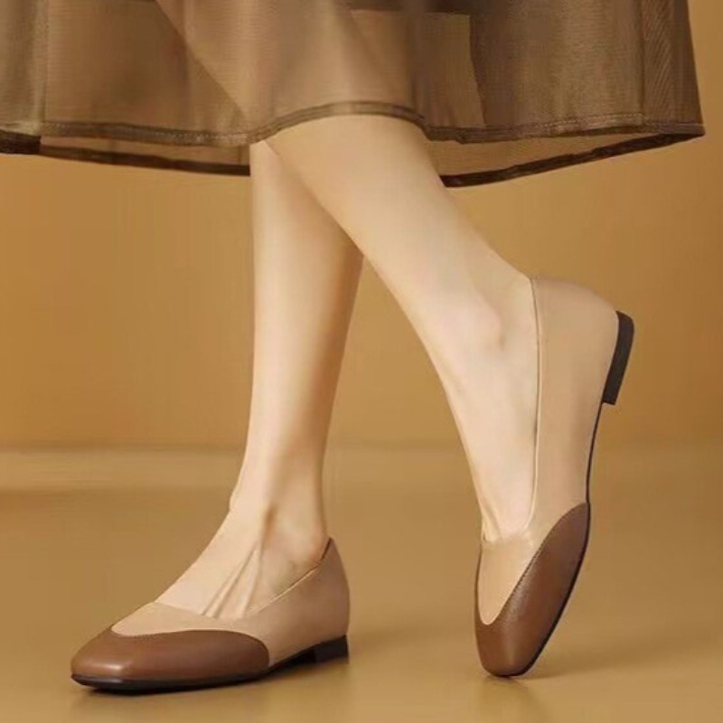 Kleurblok Plus Size Enkele Sch - Women'S Fashion Loafers recensie en prijs