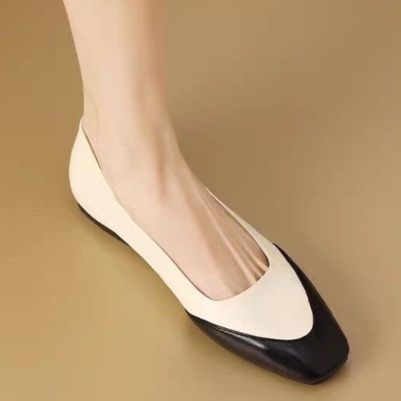 Kleurblok Plus Size Enkele Sch - Women'S Fashion Loafers recensie en prijs