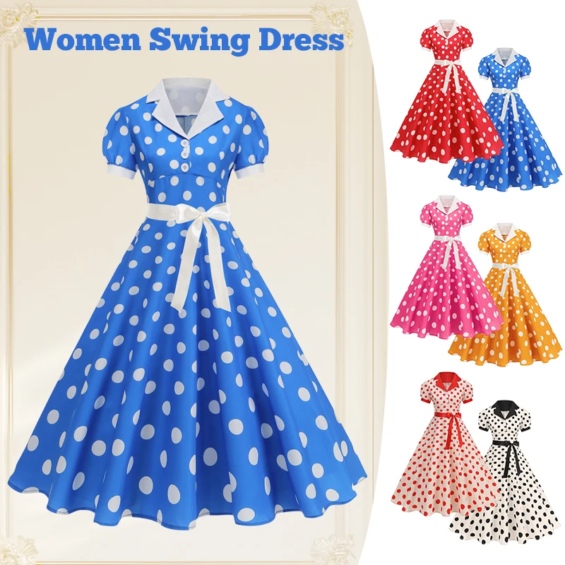 Vintage Polka Dot Zomerjurk Vr - Women'S Fashion Of The 60S recensie en prijs