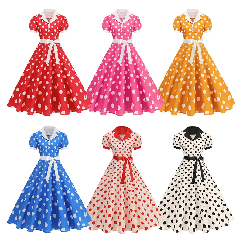 Vintage Polka Dot Zomerjurk Vr - Women'S Fashion Of The 60S recensie en prijs
