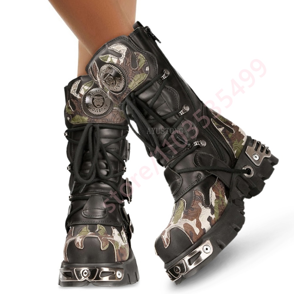 Punk Rock Camouflage Riem Gesp - Women Fashion Trend 2025 recensie en prijs