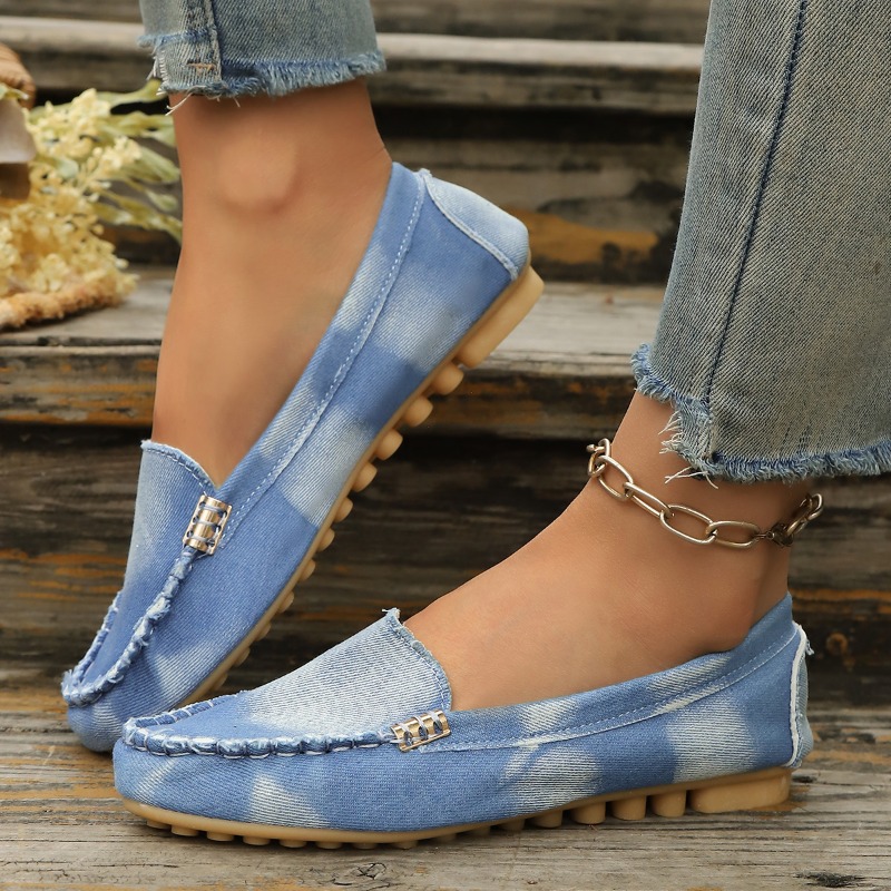 Mode lichtblauwe denim instapp - Women'S Fashion Loafers recensie en prijs