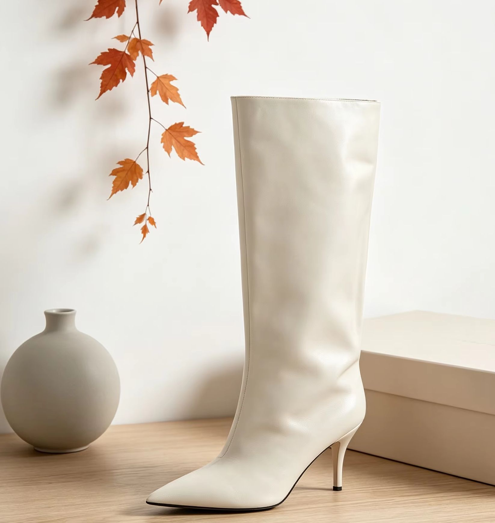 Hoge laarzen met wijde boord,  - Winter Fashion Women Boots recensie en prijs