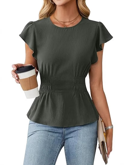 Damesblouse met korte mouwen,  - Women'S Fashion Tops recensie en prijs